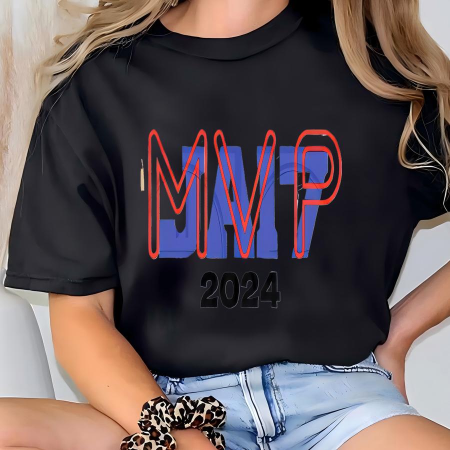 Mvp 2024 Buffalo Football Jersey Fan Gift Buffalo Football Quarterback Apparel T-shirt