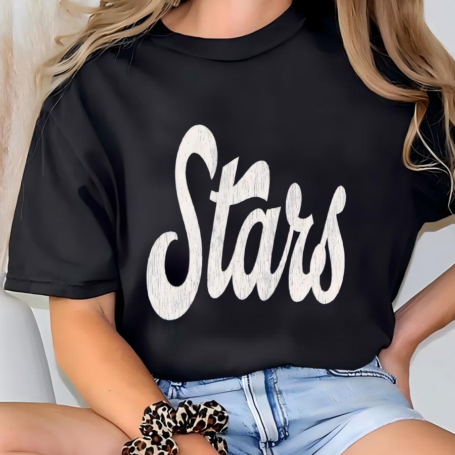 Stars Shirt Stars Game Day Tshirt Stars T Shirt Stars Tee For Women Stars Spirit Wear T-shirt