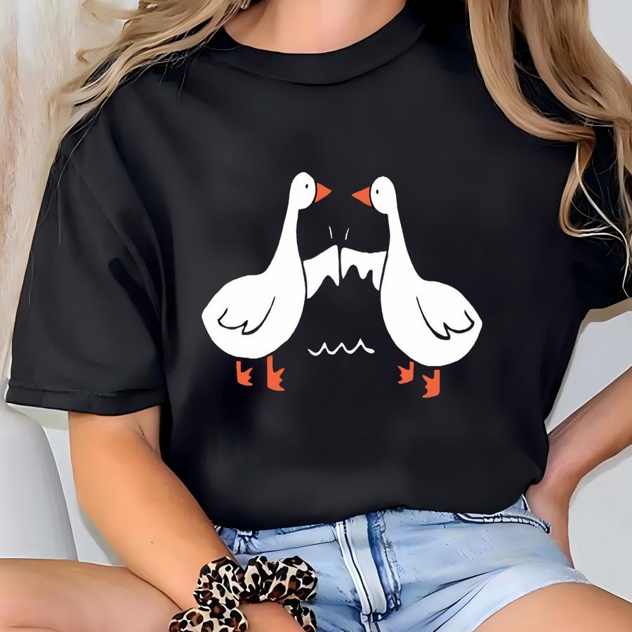 Goose Bumps Shirt: Funny Goose Graphic Tee T-shirt