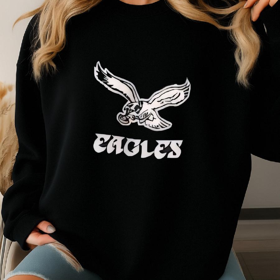 1990s Vintage Eagles Varsity Jacket | 2xl | Reebok - Xxl Vintage Eagles Jacket - Jacket Sweatshirt
