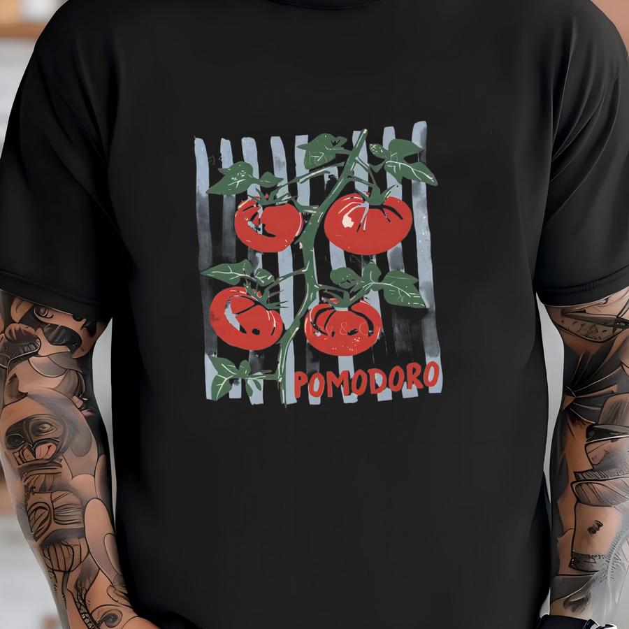 Vintage Pomodoro Tshirt Italian Market Shirt Tomato Graphic Tee La Dolce Vita Shirt Tomato Girl Summer Shirt Oversized Shirt T-shirt