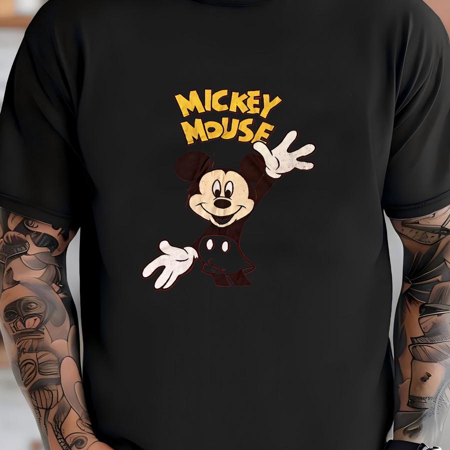 Women's Vintage 90s  Mouse Mega Print Red Sp T Shirt Tee Sz Xl T-shirt