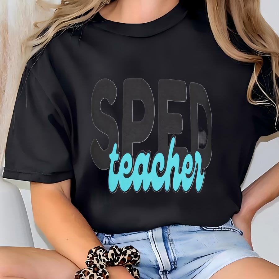 Sped Teacher Unisex Softstyle Hoodie, Perfect Gift For Special Education Teachers, Cool Teacher Tee, Classroom Outfit, Back To School T-shirt