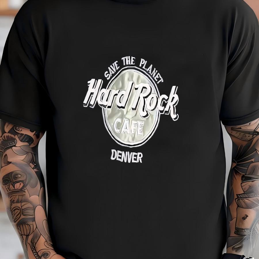 Men's Vintage 90's Usa Denver Black Gray Crewneck Sweatshirt Sz M T-shirt