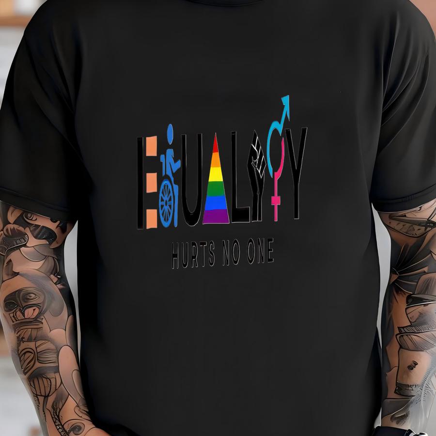 Equality Hurts No One Shirt, , Equal Rights, Pride Shirt, Lgbt Shirt, Social Justice, Human Rights, Anti Racism, Gay Pride T-shirt