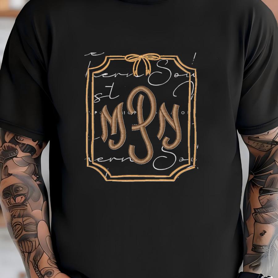 Large Bow Monogram Frame (frame Only) Y Download T-shirt