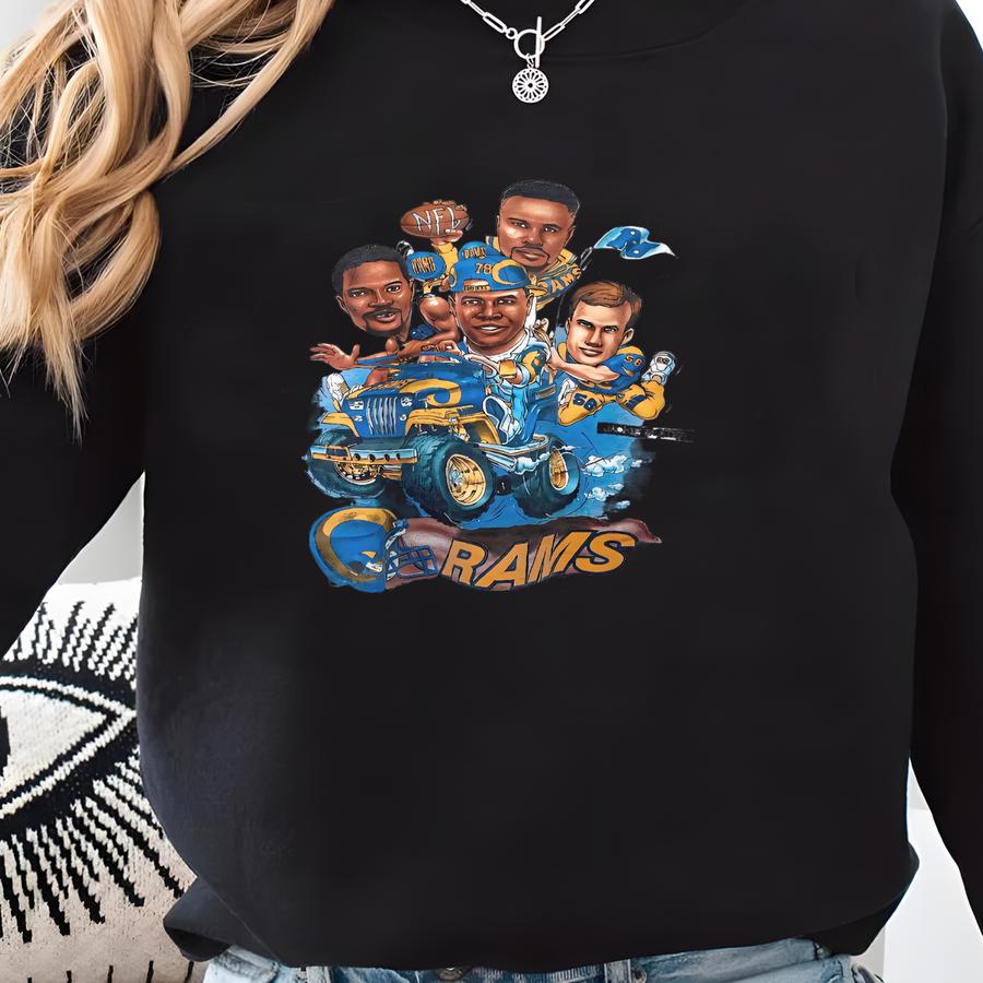 Los Angeles Rams 90s Cartoon Shirt Sweatshirt
