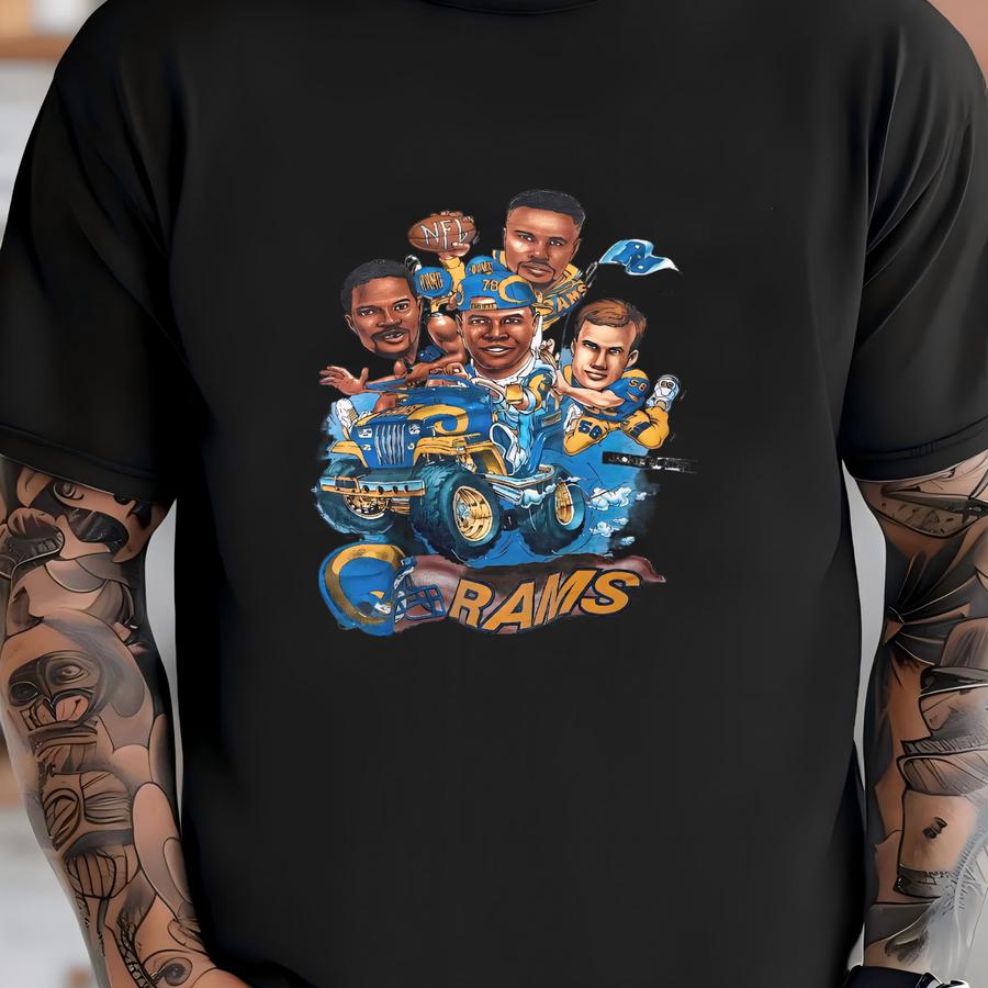 Los Angeles Rams 90s Cartoon Shirt T-shirt
