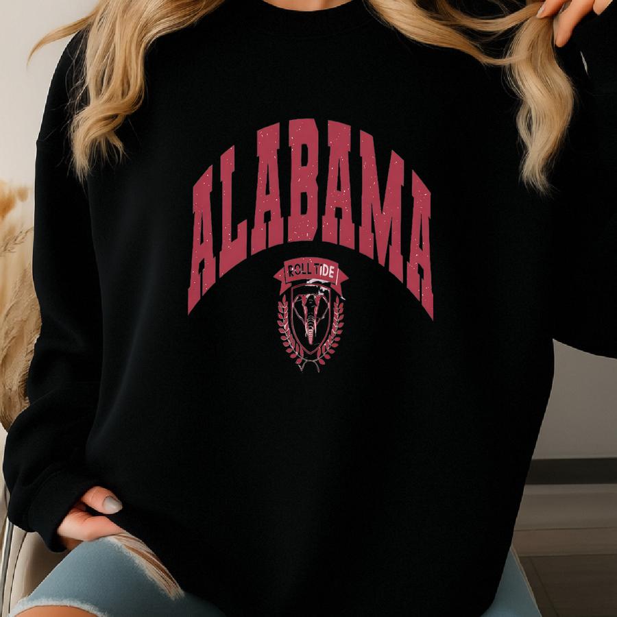 Bama Sweatshirt | Varsity Vintage Aesthetic Long Sve | Cute Cozy Crewneck | Retro Unisex Shirt |comfy Crewneck | Sweatshirt