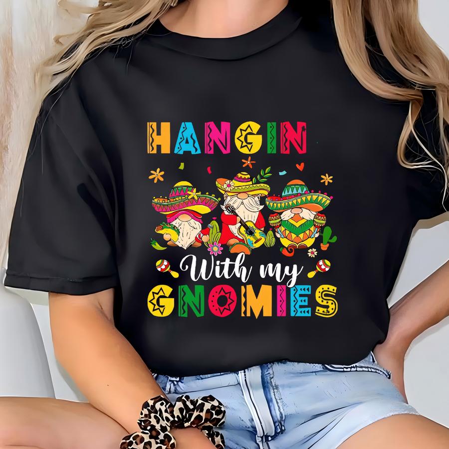 Cinco De Mayo Gnome Sweatshirt | Fiesta With Gnomies Shirt | Taco Sweater | Mexican Party Fun Shirt | Cinco De Mayo Mexican Gift T-shirt