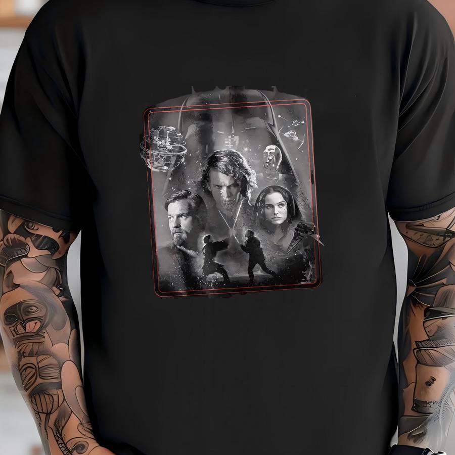 Vintage Revenge Of The Sith Shirt, Anakin Skywalker Shirt, Darth Vader Tee, Kenobi Shir,t Retro Star Wars Movie Revenge Of The Sith Tee T-shirt