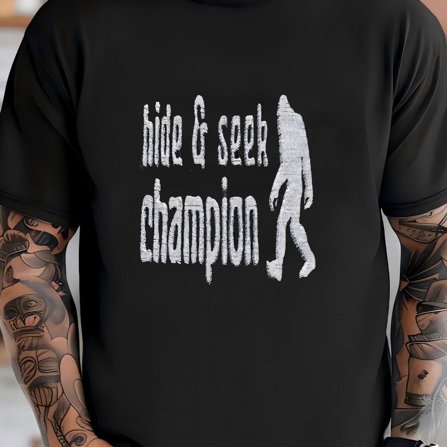 Vintage Cap, Hide And Seek Champion, Bigfoot Hat, Retro Style Baseball Cap, Funny Dad Hat, Sasquatch Lover, Vintage Y T-shirt