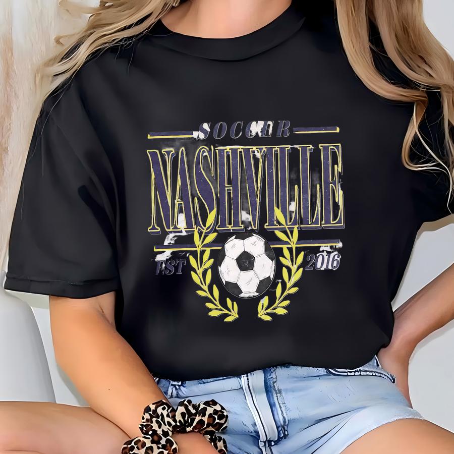 Vintage Nashville Soccer Sweatshirt | Nashville Football Club Shirt | Fútbol Tshirt | Nsc Sports Fan | Nashville Soccer Hoodie T-shirt