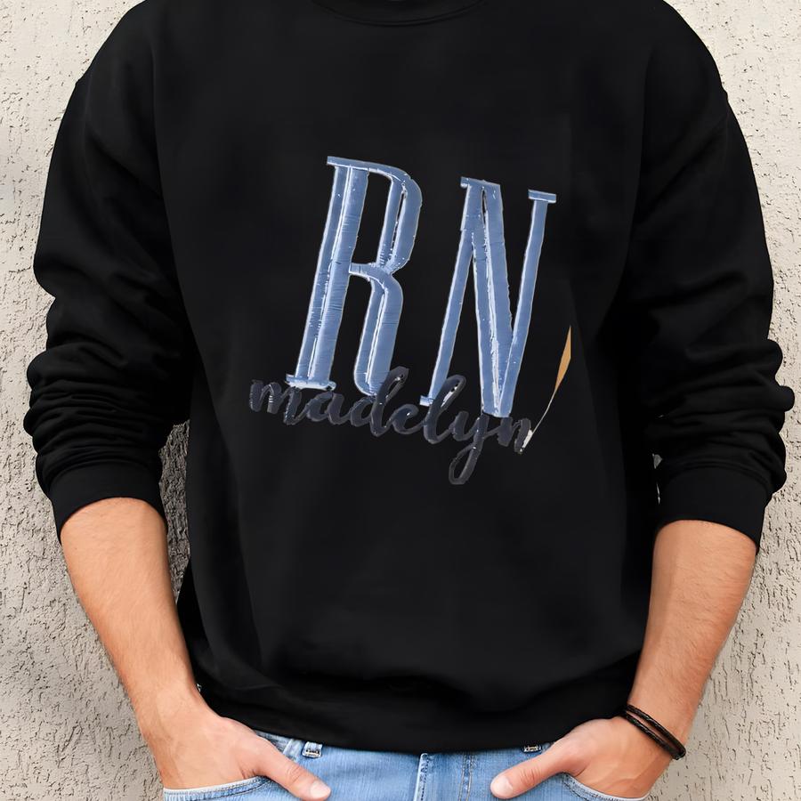 Nurse Custom Quarter Zip Sweatshirt-independent Trading Quarter Zip-custom -personalized-nursing Graduation-nurse-rn-gift For Her Sweatshirt