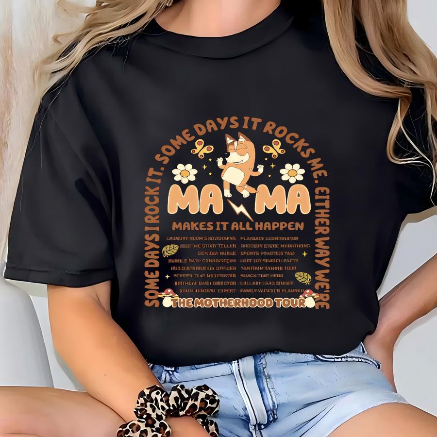 Blue Heeler Mama Hoodie: Funny Dog Mum Mother's Day Tee T-shirt