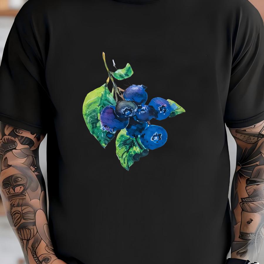 Blueberry Towel Berry Kitchen Decor Blueberry Gift Blueberry Dish Towel Blueberry Farm Michigan Blueberries Blue Kitchen Decor Berry Towel T-shirt