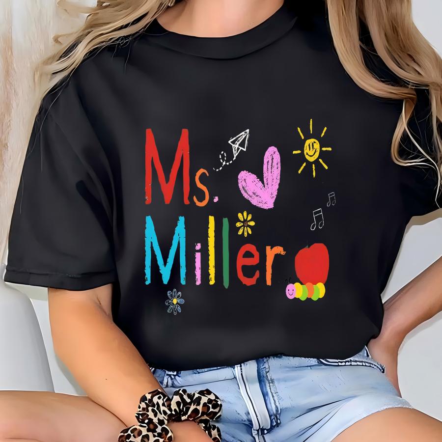 Custom Teacher Name Sweatshirt: Personalized Teacher Appreciation Gift T-shirt