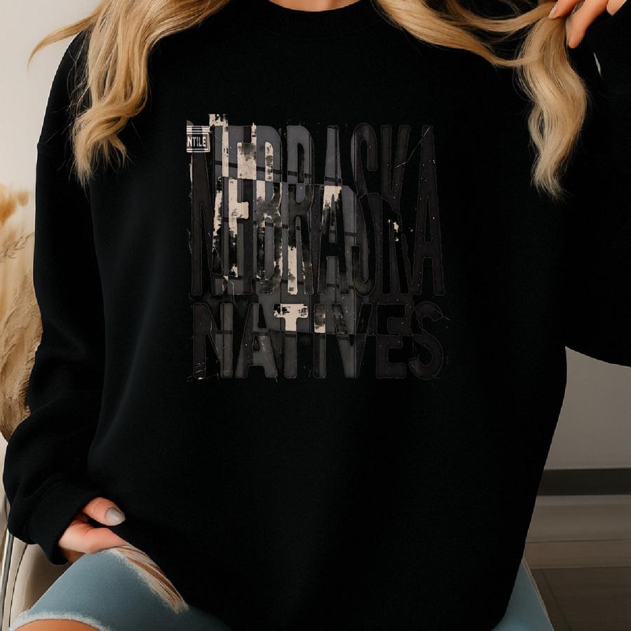 Nebraska Natives Vintage Style Wall Art Print, Rustic Nebraska Home Decor, Midwest State Poster, Farmhouse Nebraska Sign, Great Plains Art Sweatshirt Nebraska Natives Vintage Style Wall Art Print, Rustic Nebraska Home Decor, Midwest State Poster, Farmhouse Nebraska Sign, Great Plains Art Sweatshirt