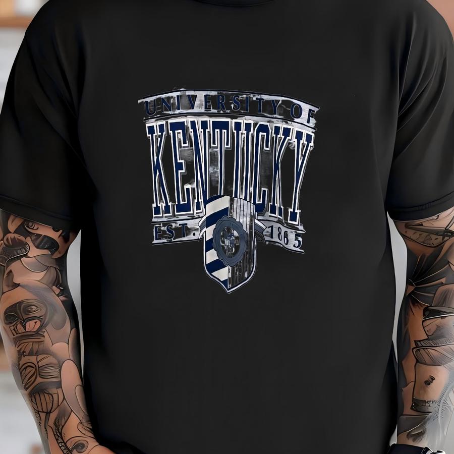 Vintage Ncaa University Of Kentucky Big Logo Ringer Sweatshirt Size M T-shirt