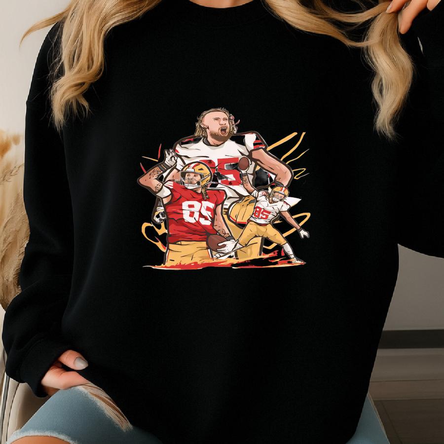 George Kittle Cartoon Style San Francisco Football T-shirt Sweatshirt