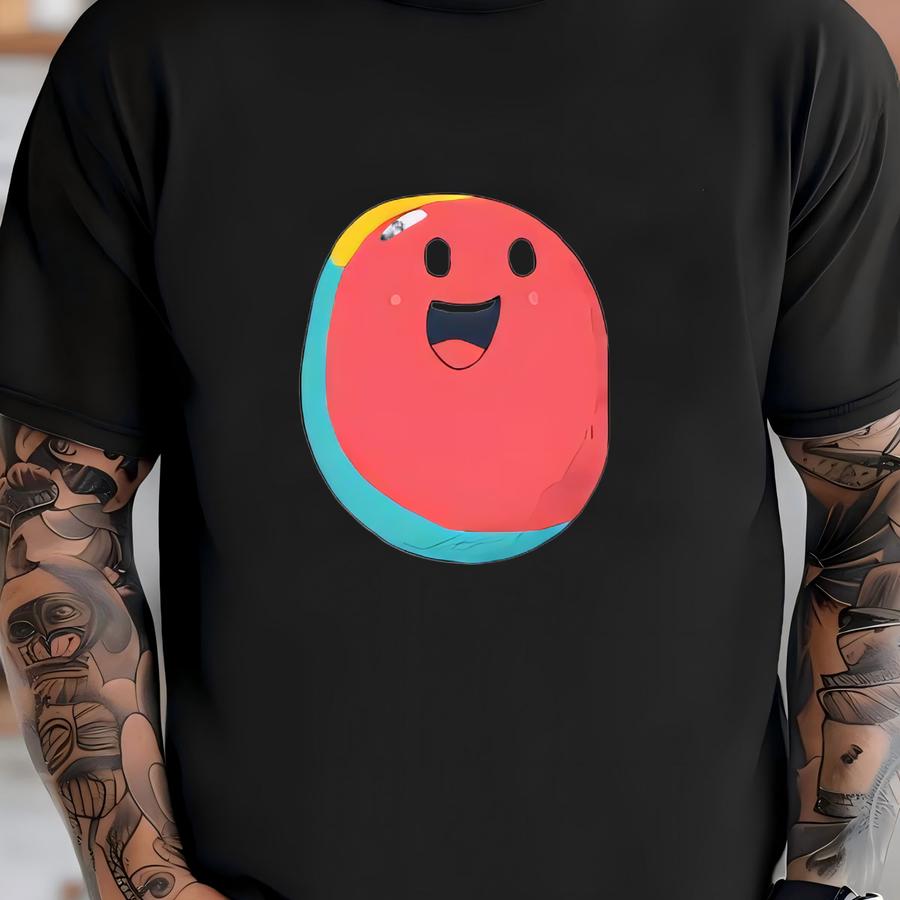 Jelly Bean Face Sweatshirt, Cute Pastel Crewneck, Colorful Fun Pullover, Happy Candy Shirt, Kawaii Aesthetic Outfit T-shirt