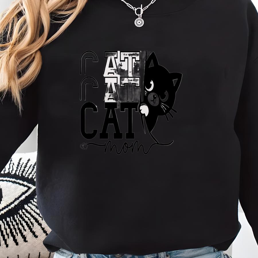 Mother's Day Gift For Cat Mom, Cat Mom Shirt, Cat Lover Gift Sweatshirt