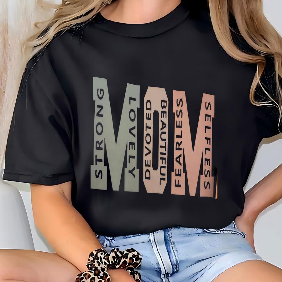 Strong Mom Hoodie, Mother's Day Gift, Mom Life Hoodies, Mothers Day Shirt, Cute Mom Appreciation Sweatshirt, Lovely Mothers Day Tees T-shirt
