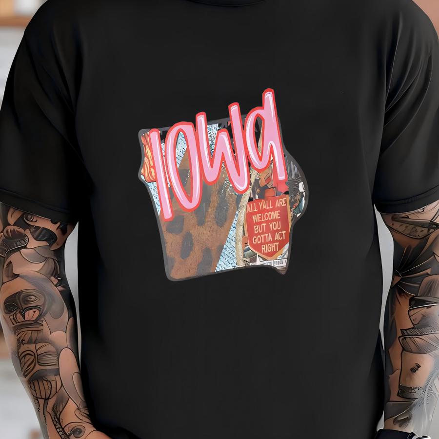 All Y'all Are Welcome (iowa) Crewneck Sweatshirt T-shirt