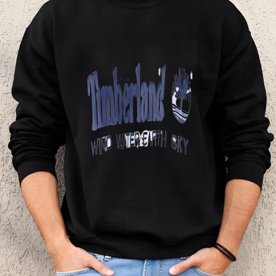 Vintage Timberland Sweatshirt Size Xl Gray Big Logo 90s Sport Style Crewneck Jumper Pullover Retro Wear Sweatshirt