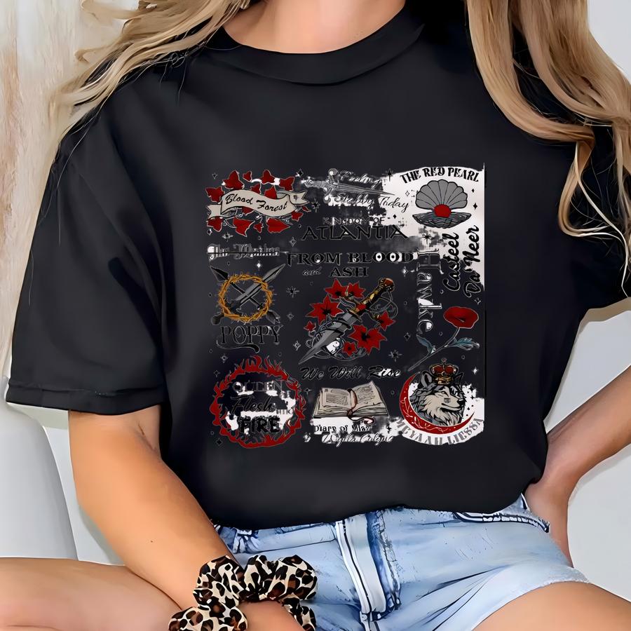 From Blood And Ash Back And Front Shirt, We Will Rise Sweatshirt, Stunning Murderous Creature Hoodie, The Read Pearl Casteel Da’neer Tee T-shirt