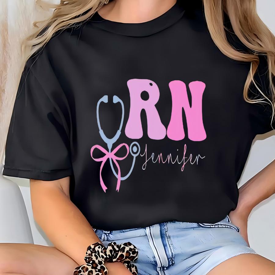 Personalized Rn Sweatshirt: Custom Nurse Life Crewneck T-shirt