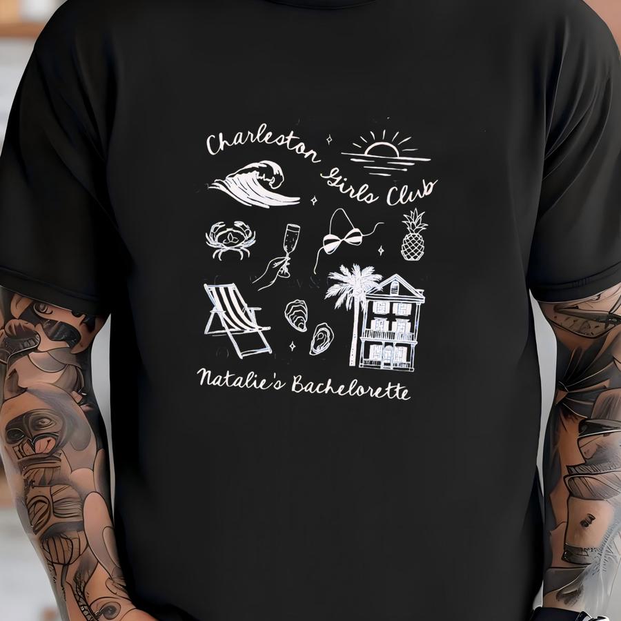 Charleston Bachelorette Party Sweatshirts Matching Bridal Party Crewneck Beach Bachelorette Merch With Love From Charleston South Carolina T-shirt