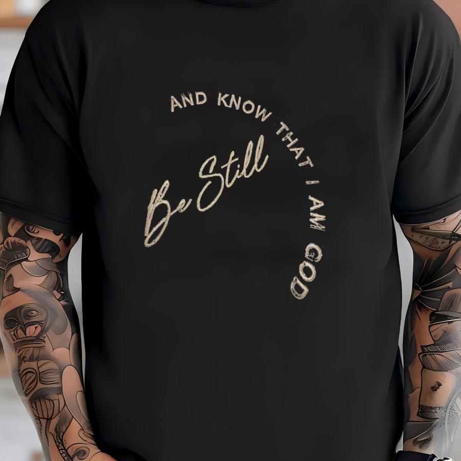 Be Still And Know That I Am God Sweatshirt Or Hoodie | Christian Apparel | Faith-inspired Shirt| Psalm 46:10 | Religious Gift T-shirt