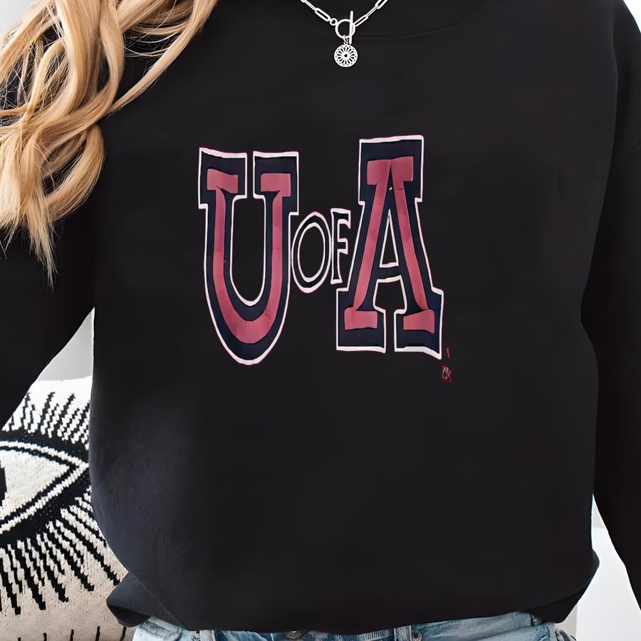 Vintage University Of Arizona Wildcats Red Blue Sweatshirt Sweater 20/20 Sport Brand Sz M-l? Sweatshirt