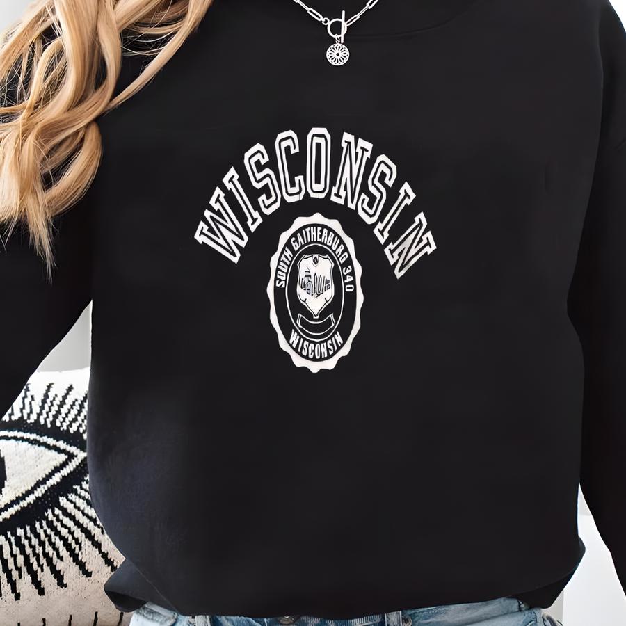 Vintage Y2k University Black Sweatshirt Size  Sweatshirt