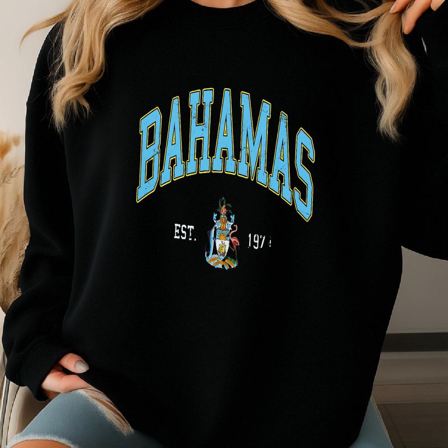Bahamas T-shirt: Vintage Island Souvenir Tee Sweatshirt