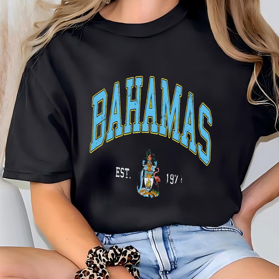 Bahamas Hoodie: Vintage Island Souvenir Tee T-shirt