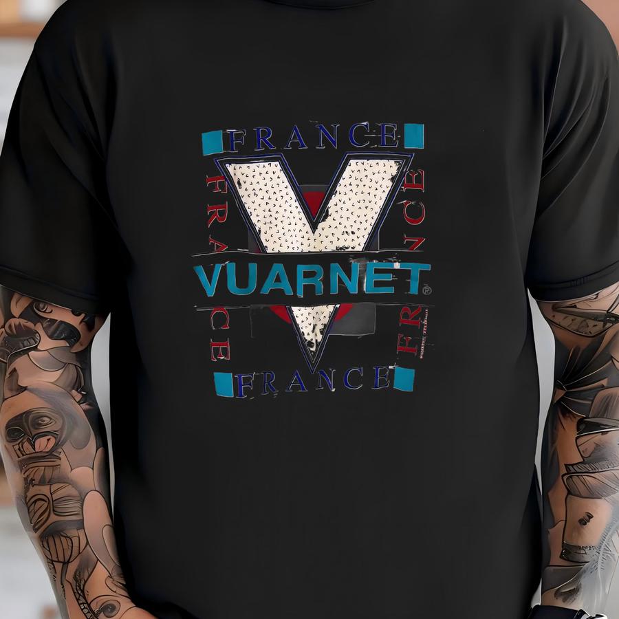 1991 Vuarnet France Crewneck Sz S (a8548) T-shirt