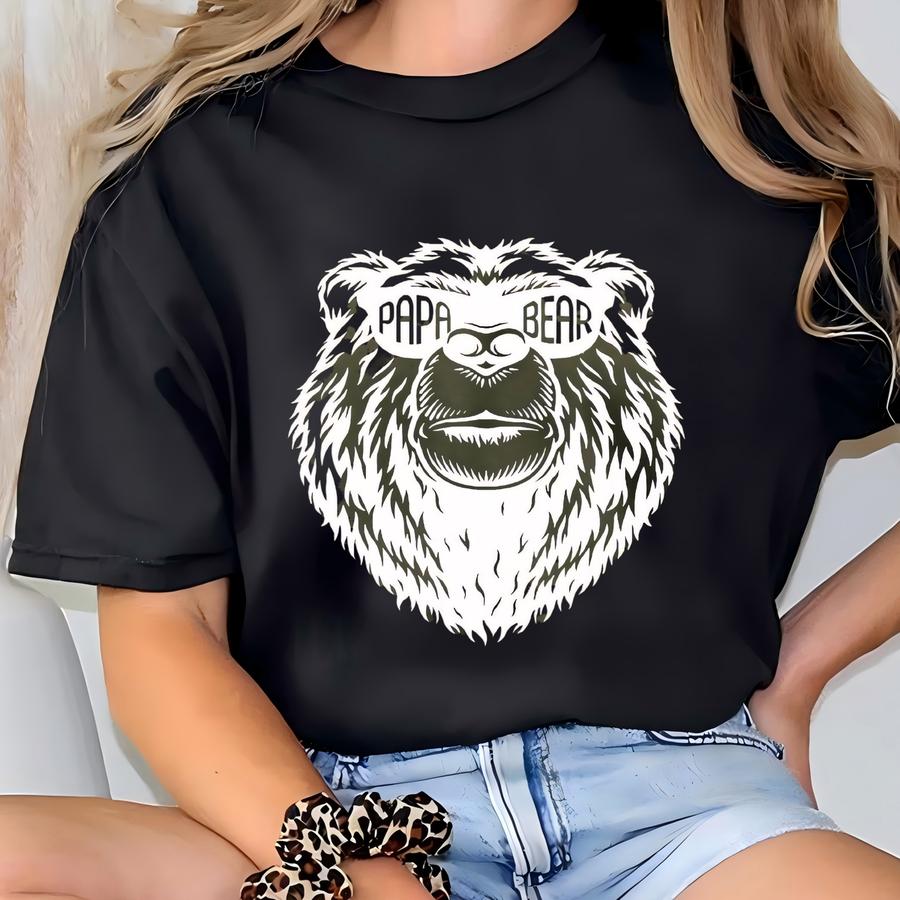Papa Bear Sweatshirt, Dad Shirt, Fathers Day Tshirt, Gift For Dad, Husband Present, Family Shirt ,matching Shirts, Papa Bear Shirt, Dad Gift T-shirt