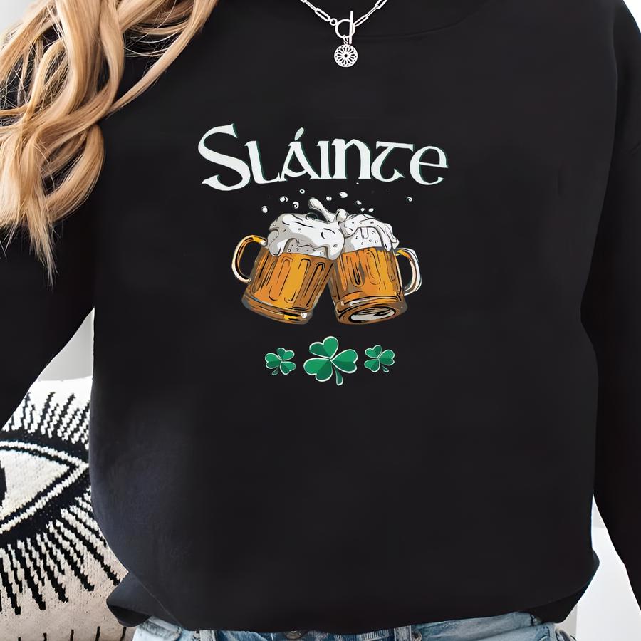 ® Irish Beer St Patrick's Day Shirt, Paddy's Day Drinking Team Tee, Cheers St Patricks Shirt, Shamrock Ireland Flag Shirt Sweatshirt