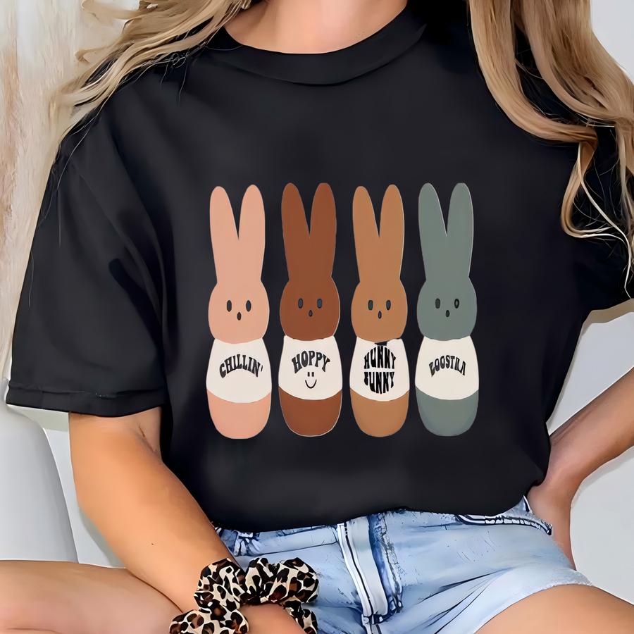 Cute Easter Bunny Baby ®, Easter Baby Bodysuit, Matching Easter Egg Hunt ® For Baby, Chillin' Hoppy Hunny Bunny Eggstra T-shirt