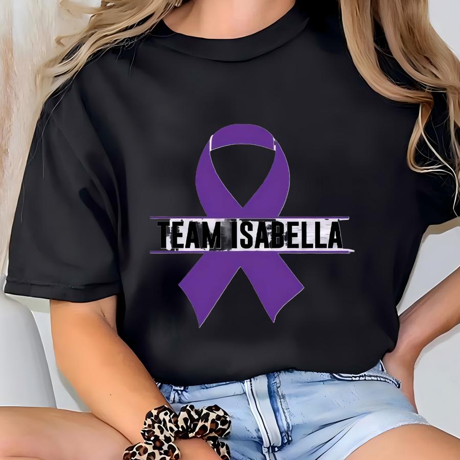Custom Purple Ribbon Shirt, Pancreatic Cancer Awareness Tee, Motivational Shirt, Pancreatic Cancer Hoodie, Hodgkins Lymphoma Support Tee T-shirt