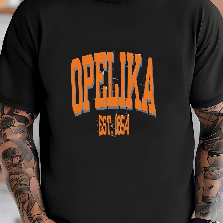 Opelika Crewneck Sweatshirt – Vintage Local Pride Pullover Retro Gift Near Auburn Sweater Historic Southern Apparel T-shirt