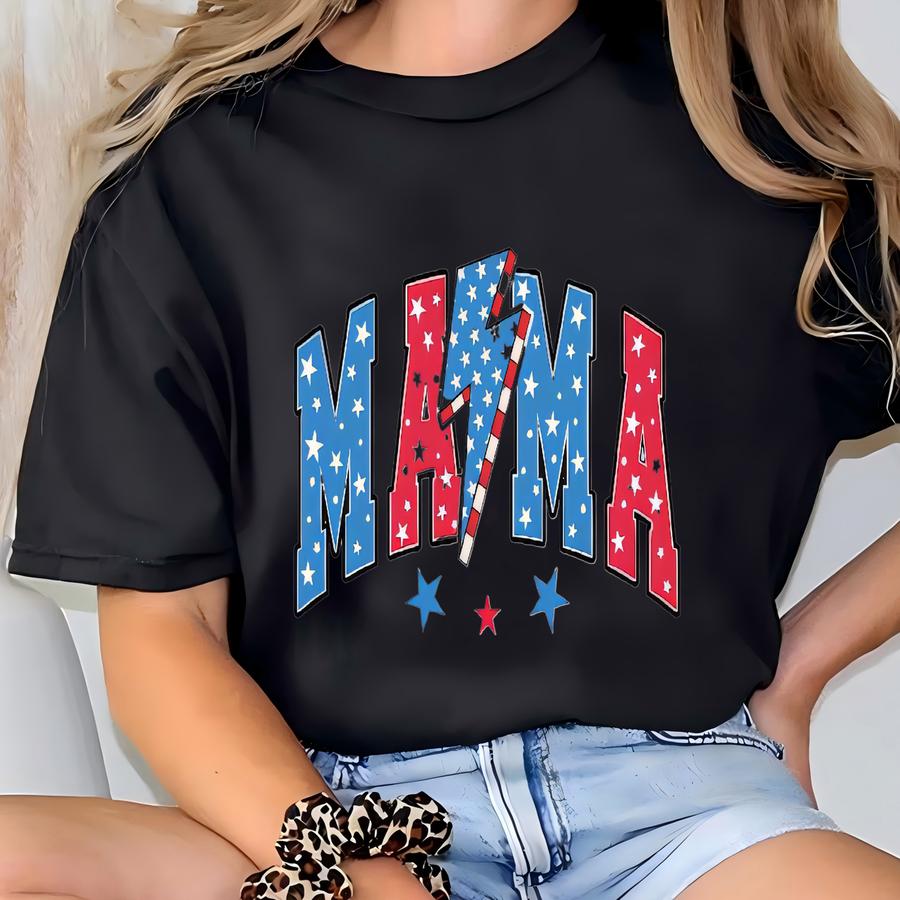 Mama I Mini Pasujące Usa Koszula, Rodzina Amerykańska Flaga Koszula, Dzień Pamięci Mały Dziecko, Wolność Młodzież Koszula, Czerwony Biały Niebieski Babysuit, Patriotyczny Kostium