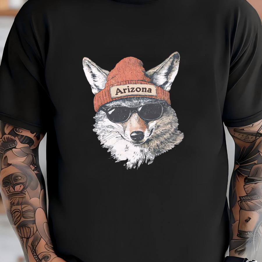 Retro Arizona Hockey Crewneck Sweatshirt, Vintage Game Day Pullover, Cozy Fan Gear, Unisex Apparel, Coyote T-shirt