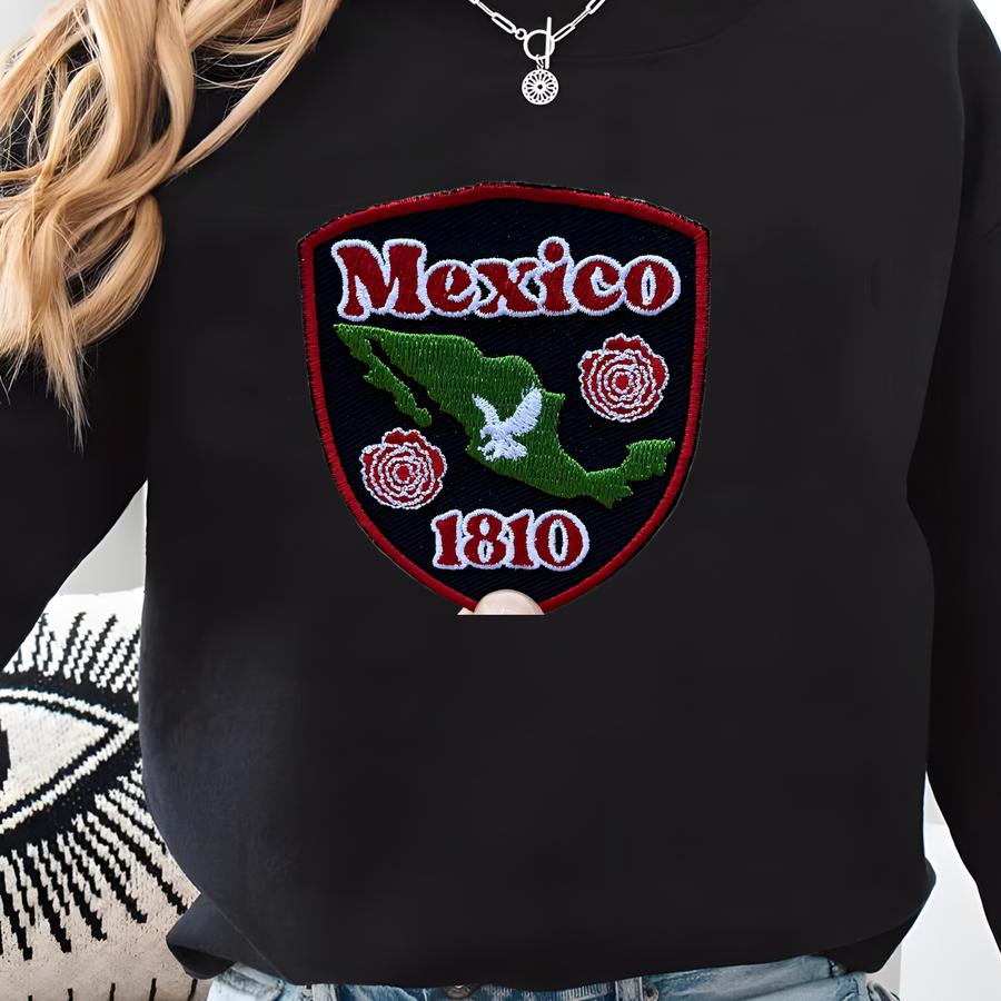 Mexico Iron On Patch, Patriotic Eagle, Mexican Culture, Decorative Backpack Denim Jacket Accessory, Travel Souvenir Gift, Sweatshirt
