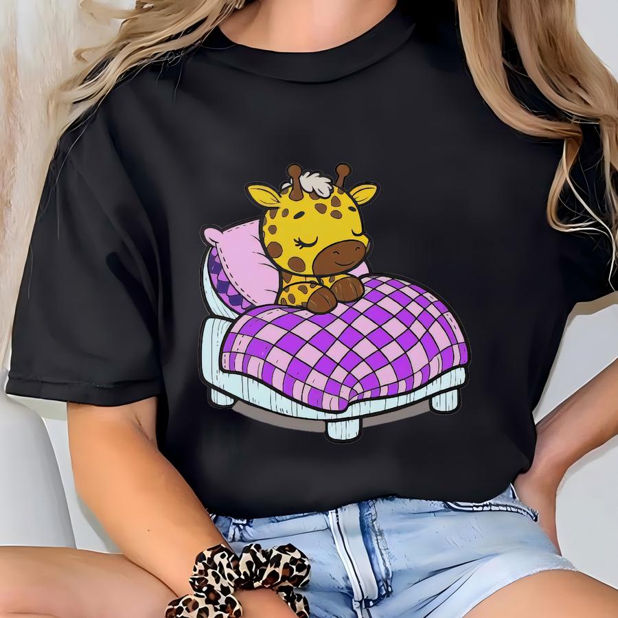 Personalized Giraffe Phone Case Cute Sping Giraffe With Pink Hearts Custom Gift For Animal Lovers And Wildlife Fans T-shirt