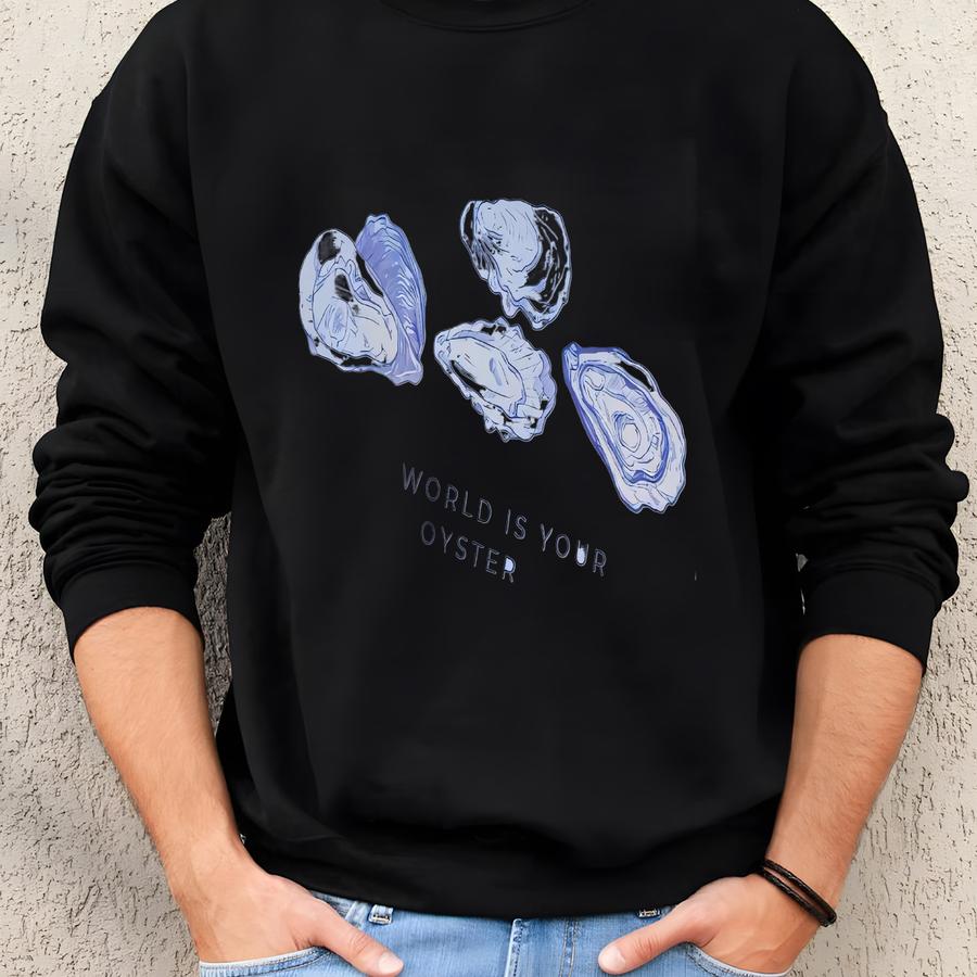 Oyster The World Is Your Oyster Sweatshirt: Al Seas Crewneck Sweatshirt