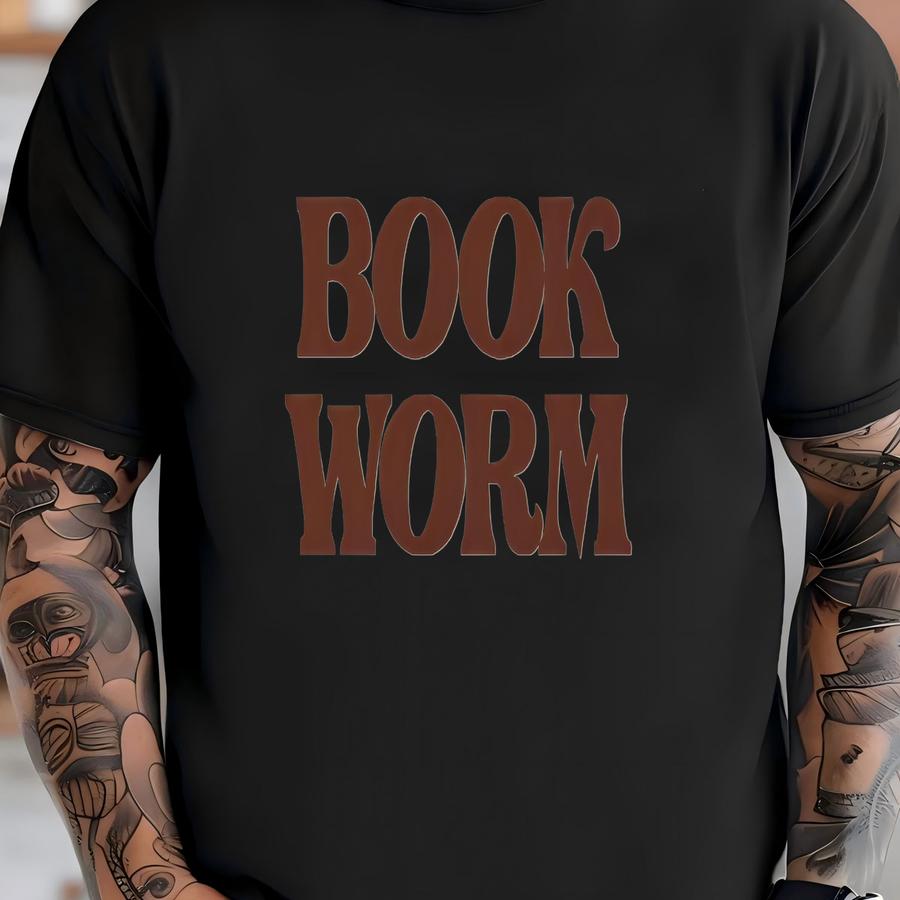 Retro Book Worm Toddler Shirt - Retro Book Lover Kids Shirt - Cute Natural Toddler Graphic Tee - Book Worm Shirt - Toddler Gift T-shirt