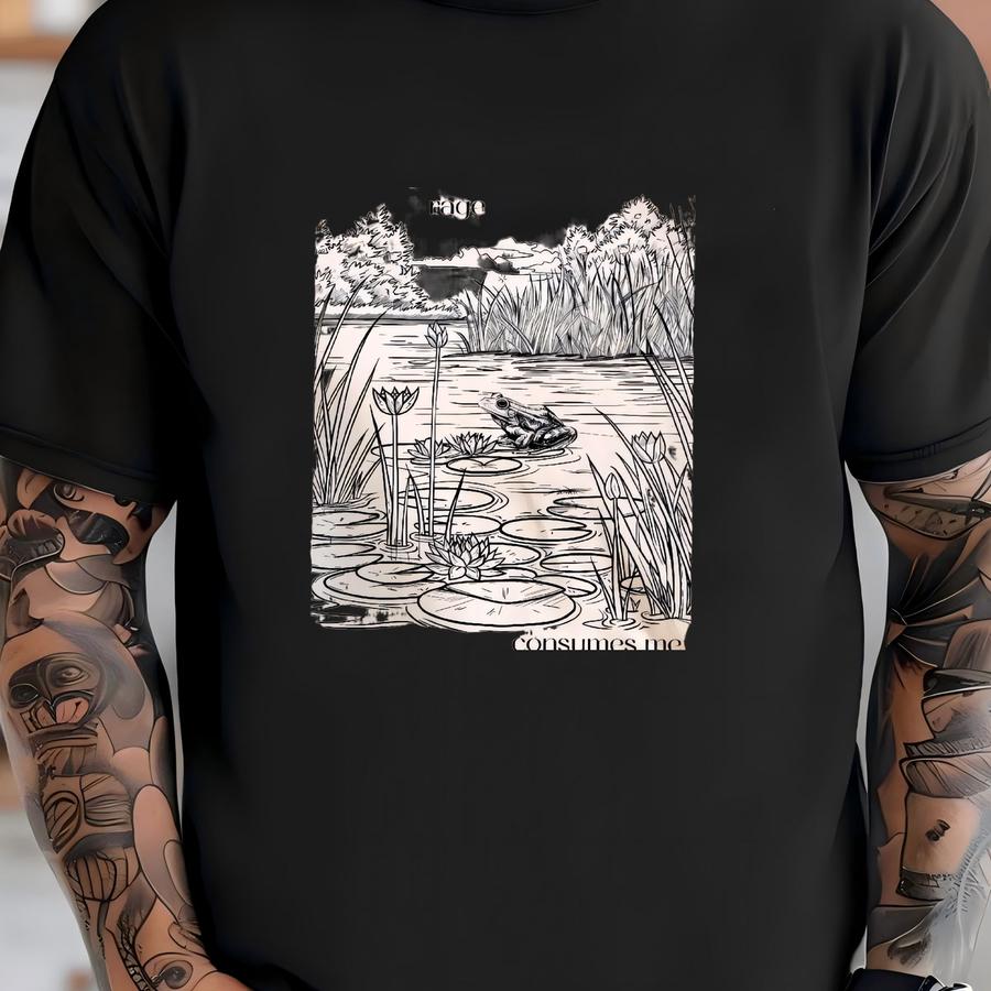 Rage Consumes Me Shirt, Frog Pond Shirt, Funny Frog Shirt, Retro Funny Frog Shirt, Frog Meme Shirt, Vintage Style Shirt, Vintage Hoodie T-shirt